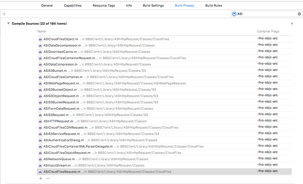 Put -fno-objc-arc to third party MRC code