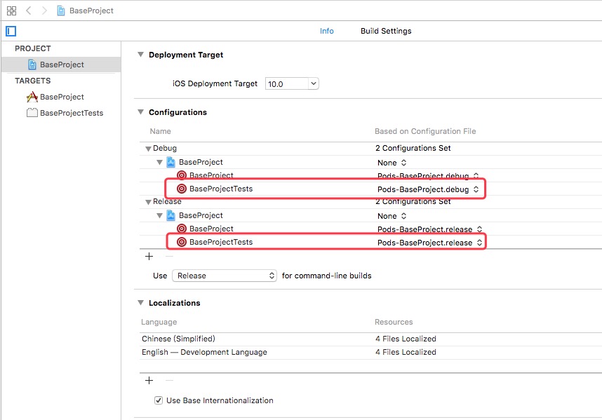 Configure Project Info